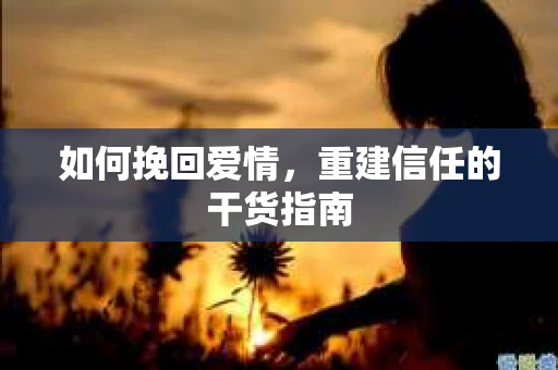 如何挽回爱情，重建信任的干货指南