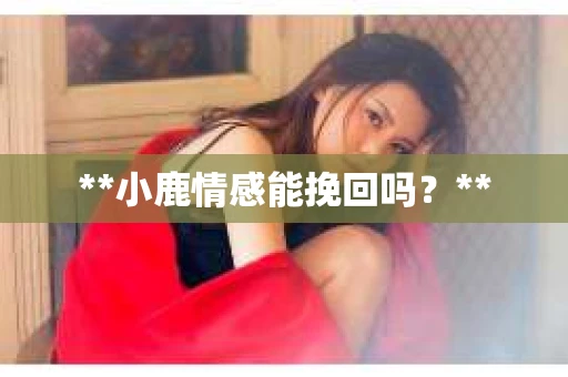 **小鹿情感能挽回吗？**