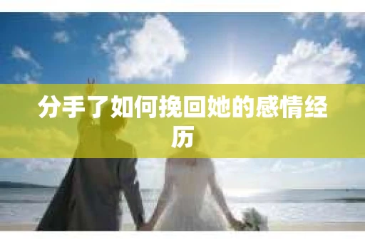 分手了如何挽回她的感情经历