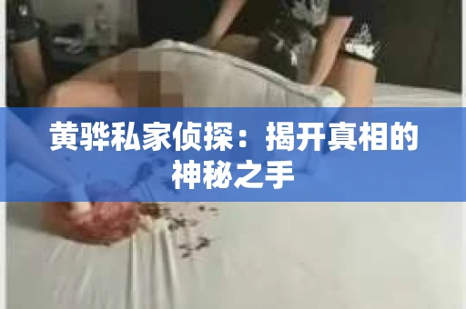 黄骅私家侦探：揭开真相的神秘之手