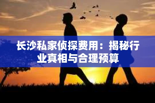 长沙私家侦探费用：揭秘行业真相与合理预算