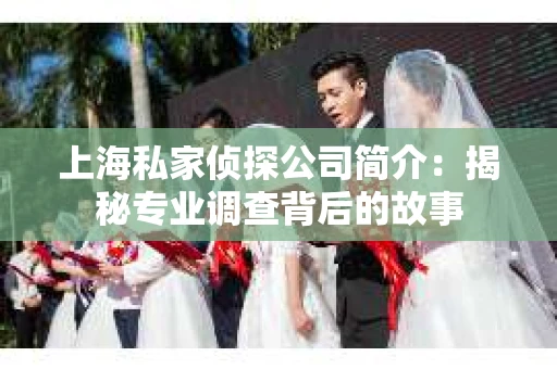上海私家侦探公司简介：揭秘专业调查背后的故事