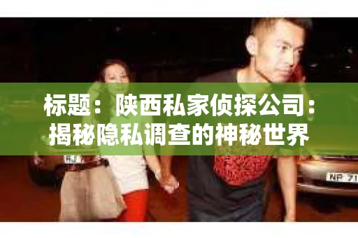 标题：陕西私家侦探公司：揭秘隐私调查的神秘世界