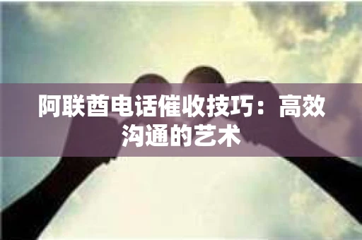阿联酋电话催收技巧：高效沟通的艺术