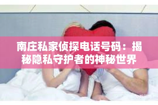 南庄私家侦探电话号码：揭秘隐私守护者的神秘世界