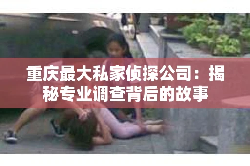 重庆最大私家侦探公司：揭秘专业调查背后的故事