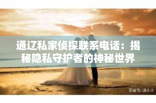 通辽私家侦探联系电话：揭秘隐私守护者的神秘世界