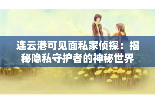 连云港可见面私家侦探：揭秘隐私守护者的神秘世界