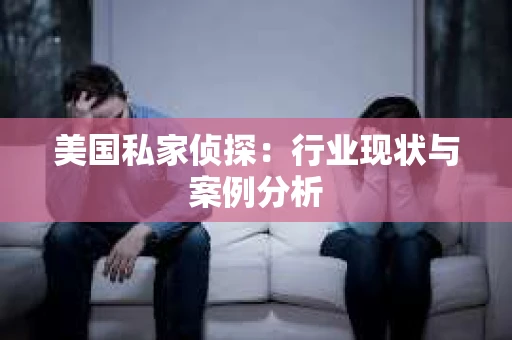 美国私家侦探：行业现状与案例分析