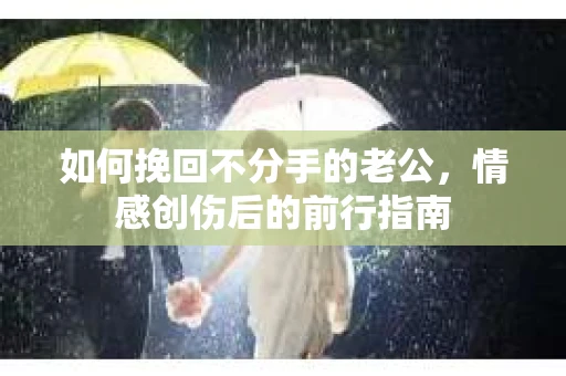 如何挽回不分手的老公，情感创伤后的前行指南