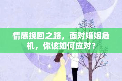 情感挽回之路，面对婚姻危机，你该如何应对？