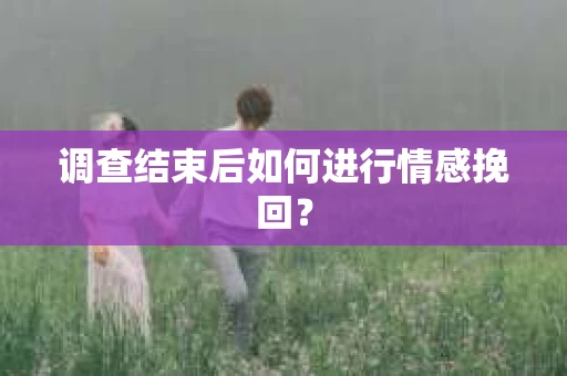 调查结束后如何进行情感挽回？