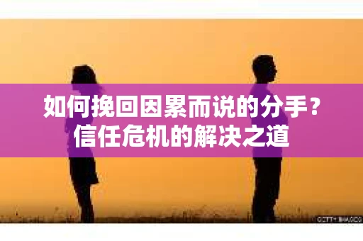 如何挽回因累而说的分手？信任危机的解决之道
