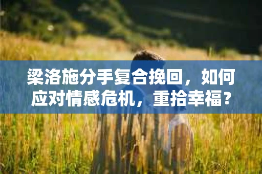 梁洛施分手复合挽回，如何应对情感危机，重拾幸福？