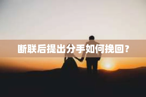 断联后提出分手如何挽回？